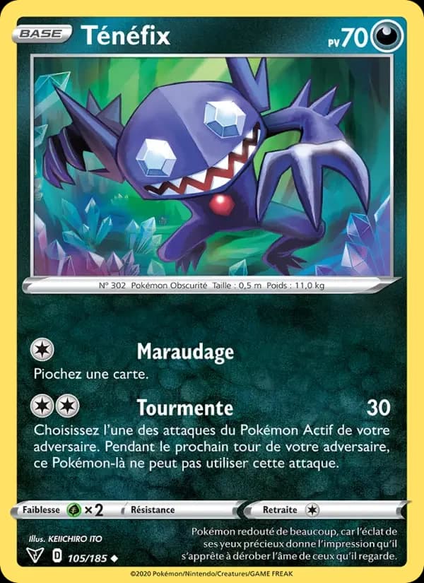 Carte Pokémon Ténéfix #105 — Voltage Éclatant