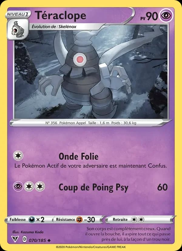 Carte Pokémon Téraclope #70 — Voltage Éclatant