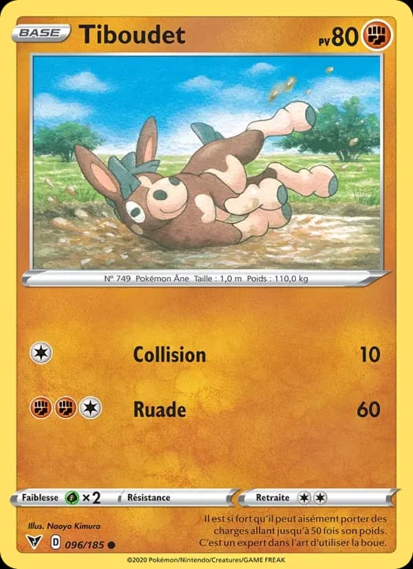 Carte Pokémon Tiboudet #96 — Voltage Éclatant