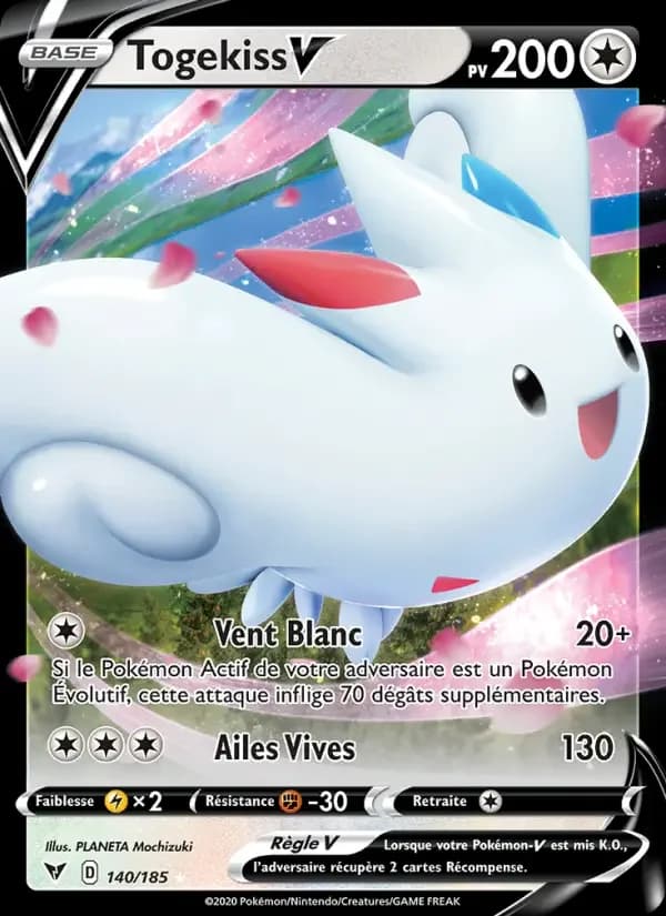 Carte Pokémon Togekiss V #140 — Voltage Éclatant