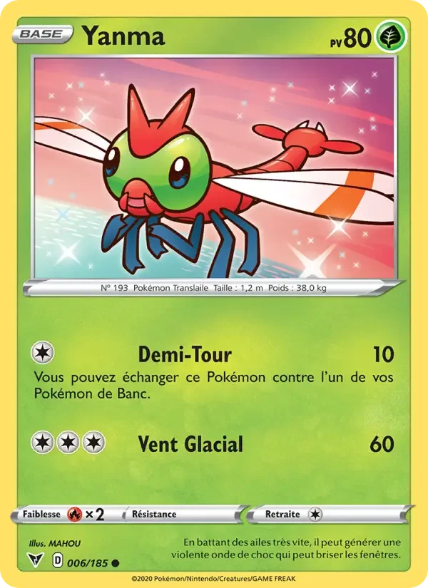 Carte Pokémon Yanma #6 — Voltage Éclatant