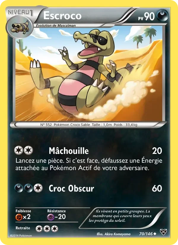 Carte Pokémon Escroco #70 — XY