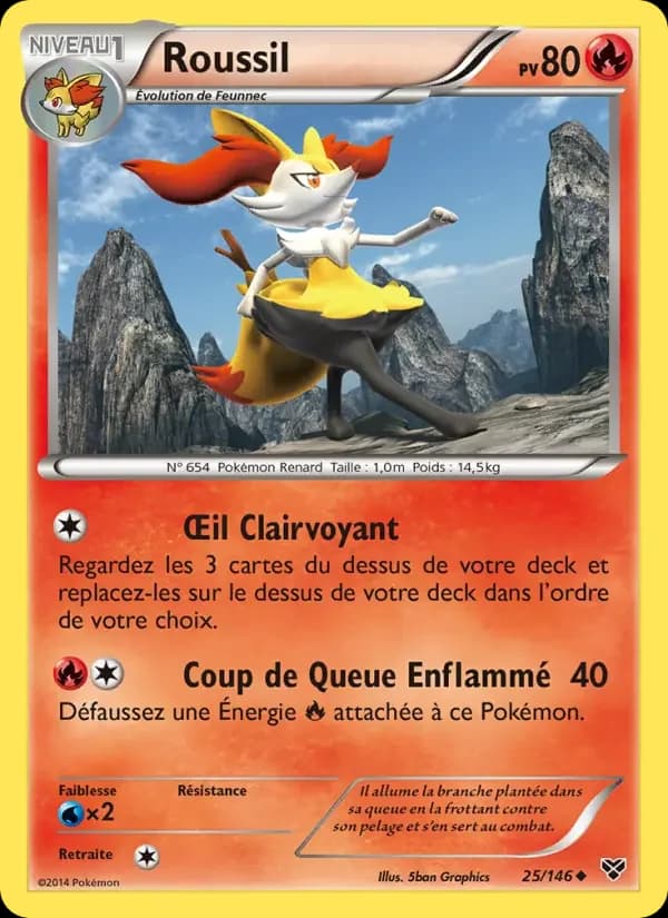 Carte Pokémon Roussil #25 — XY