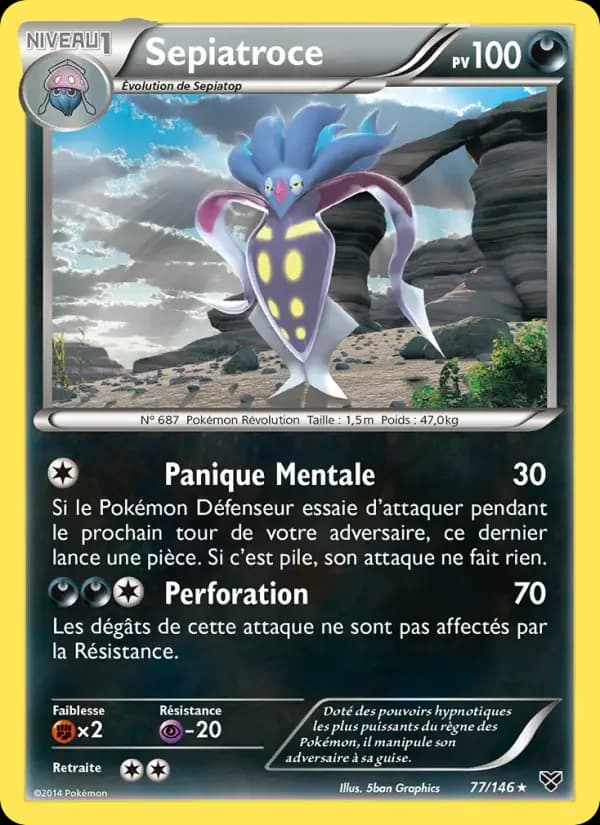Carte Pokémon Sepiatroce #77 — XY