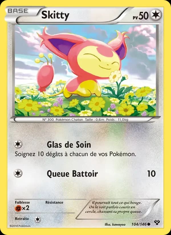 Carte Pokémon Skitty #104 — XY