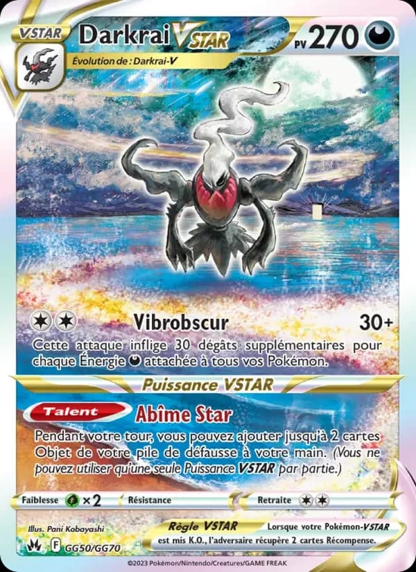 Carte Pokémon Darkrai VSTAR #GG50 — Zénith Suprême