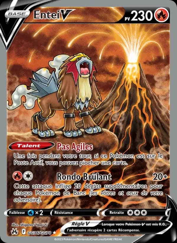 Carte Pokémon Entei V #GG36 — Zénith Suprême