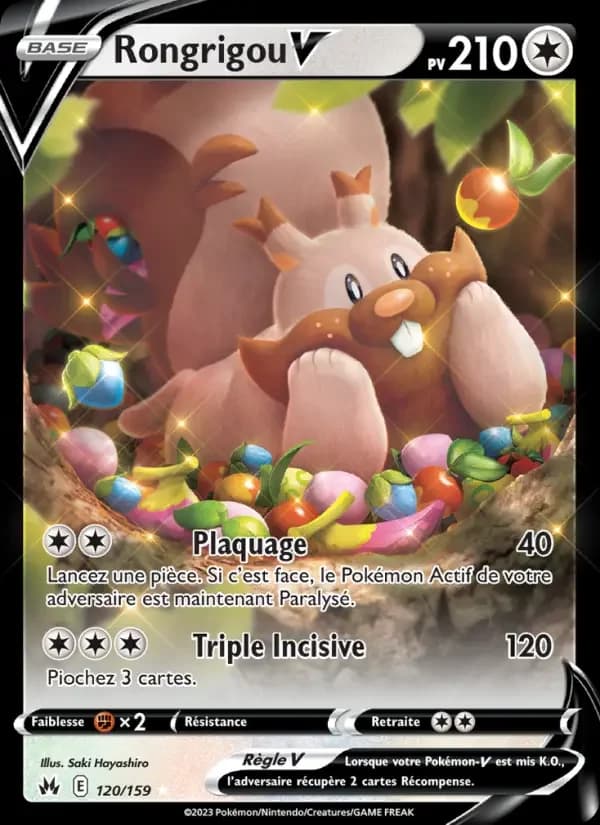 Carte Pokémon Rongrigou V #120 — Zénith Suprême