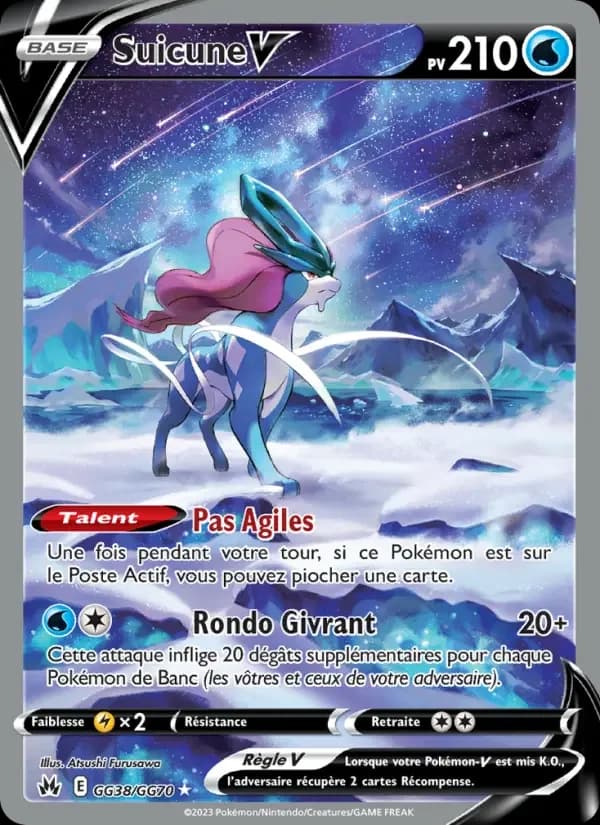 Carte Pokémon Suicune V #GG38 — Zénith Suprême