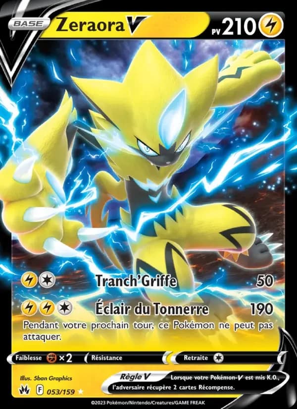 Carte Pokémon Zeraora V #053 — Zénith Suprême